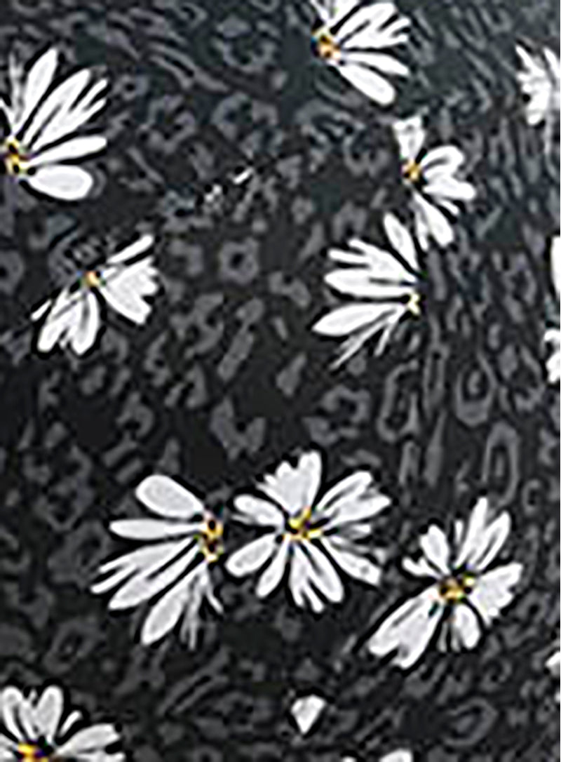 Elomi Swim: Plain Sailing Underwired Bikini Top Black Daisy