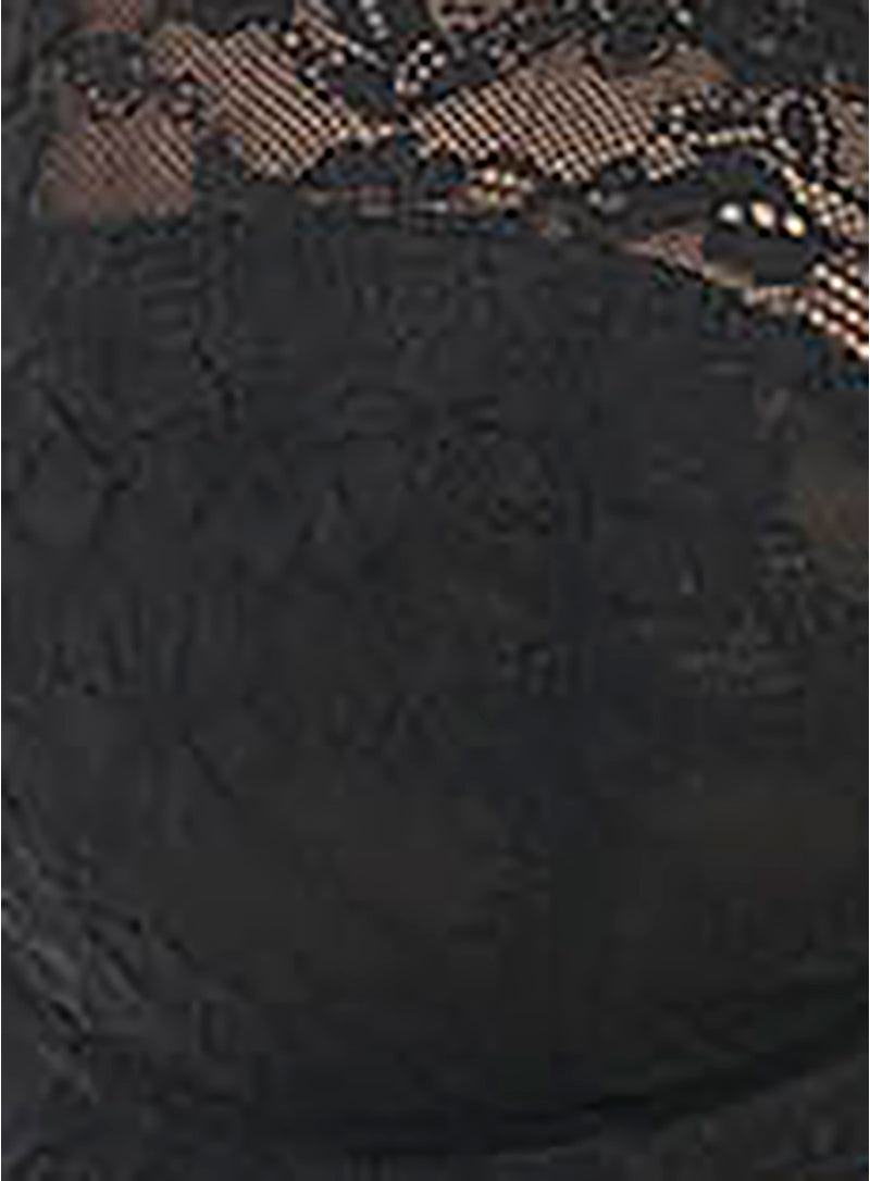 Freya: Offbeat Lace Brief Black