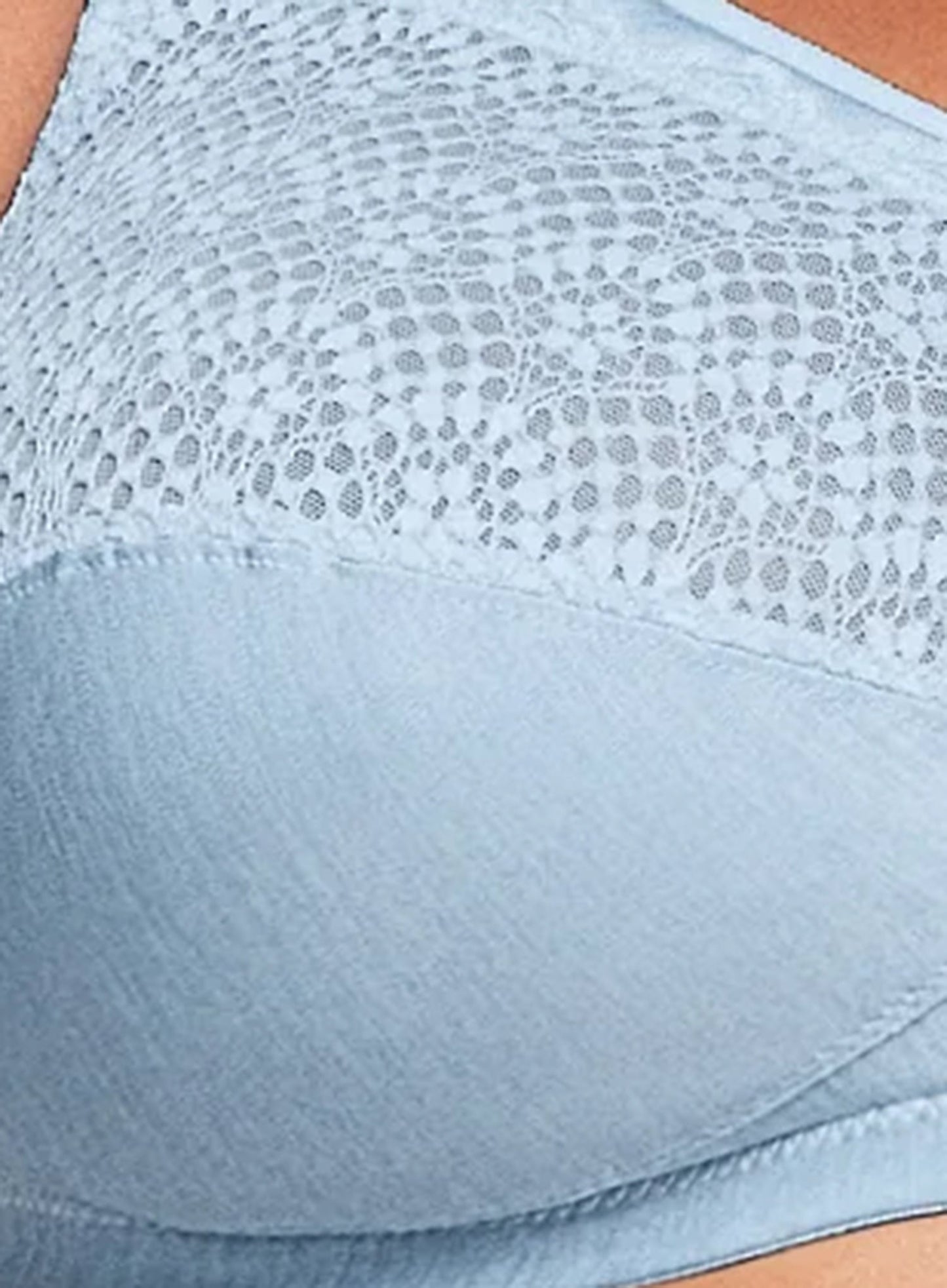 Glamorise: Magic Lift Wire Free Cooling Bra Light Blue Heather