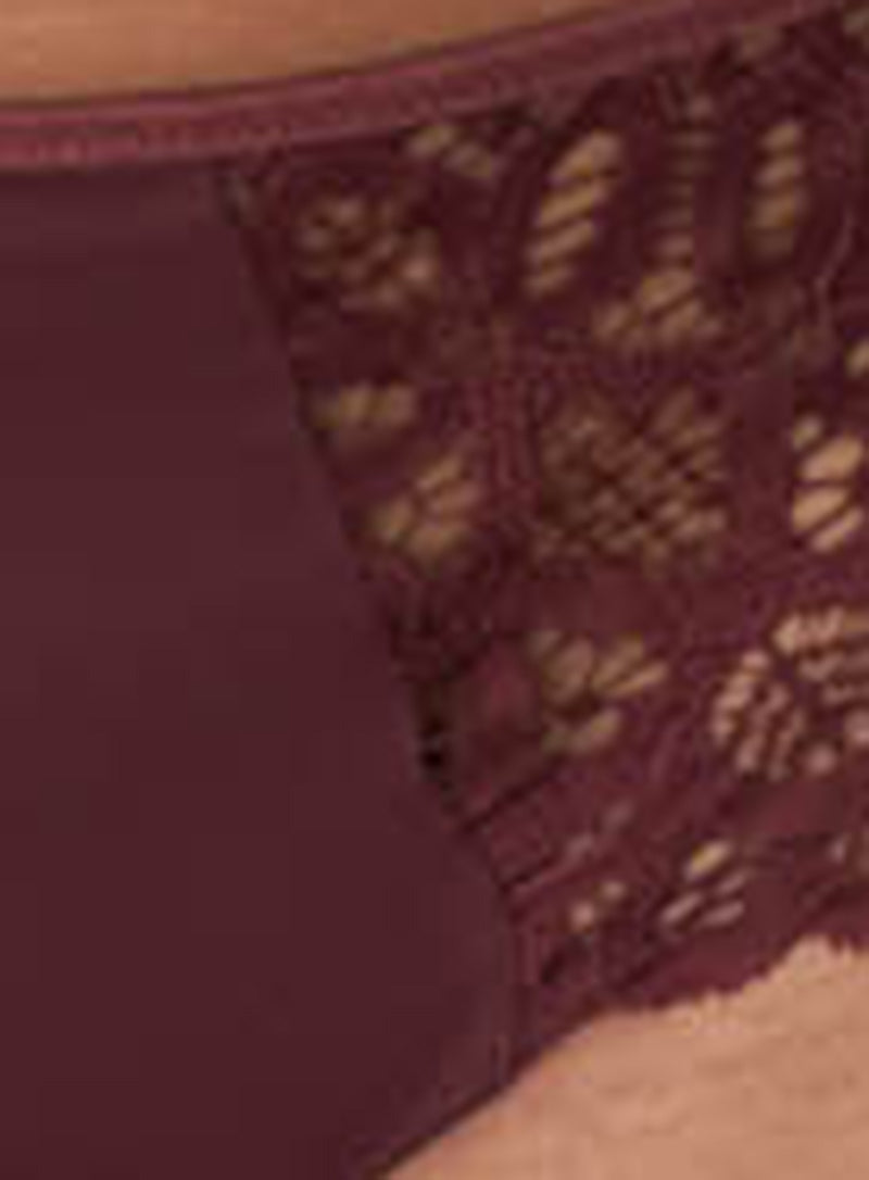 Prima Donna Twist: First Night Longline Bra Merlot