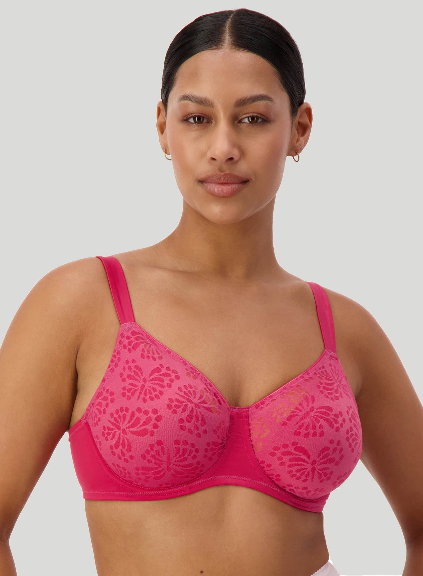 Triumph: Lacy Minimiser Bra Berry