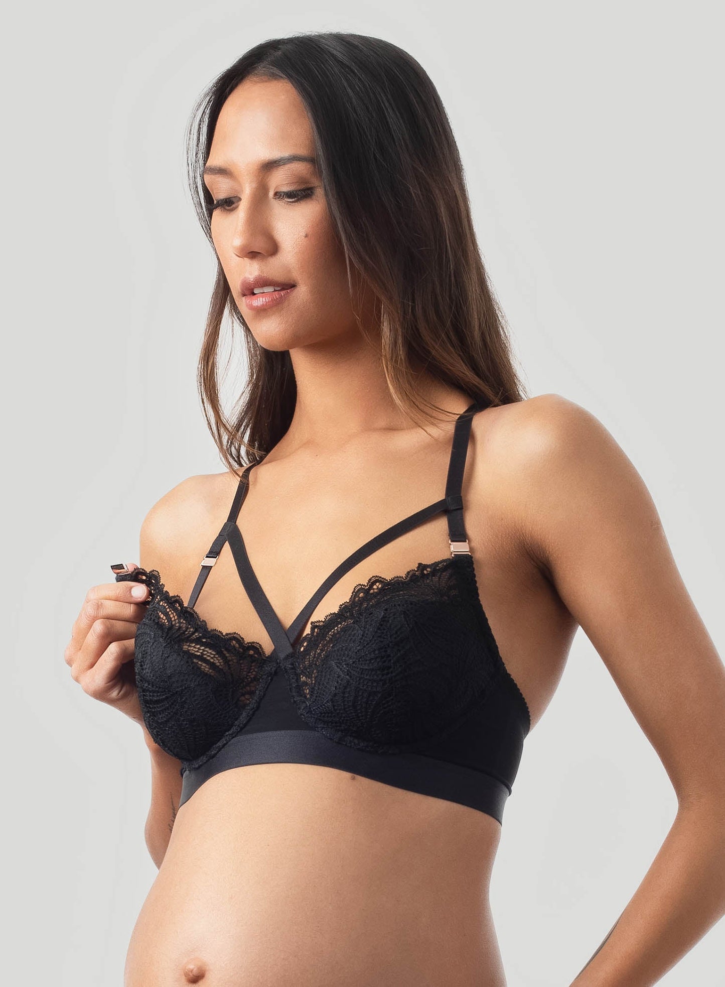 Hot Milk: Warrior Balconette Bra Black
