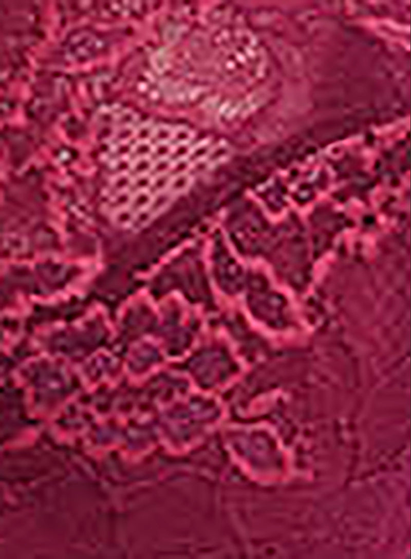 Wacoal: Lace Perfection Underwired Plunge Bra Red Plum