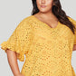 Artesands Carnivale Chopin Perforated Knit Dress Cover Up Ochre_Ochre